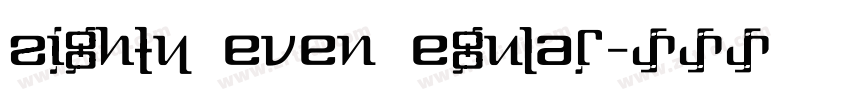 Eighty Seven Regular字体转换